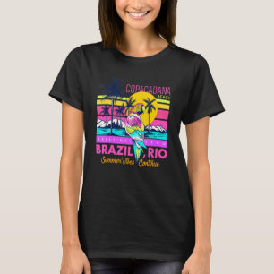Cool Copacabana Beach Brazilië Rio Summer Vibes Gr T-shirt