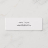 Cool Copper Stripe Wood Mini Visitekaartje (Achterkant)