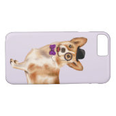 Cool Corgi (achtergrondkleur bewerkbaar) Case-Mate iPhone Case (Achterkant (Horizontaal))