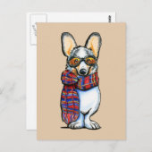 Cool Corgi Briefkaart (Voorkant / Achterkant)