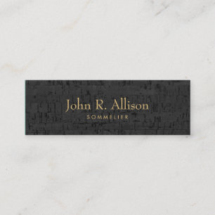 Cool Cork Sommelier Wine Expert Mini Visitekaartje
