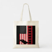 Cool Cornhole Art Mannen Women American Flag Corn  Tote Bag (Achterkant)
