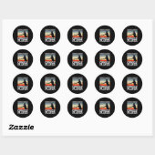 Cool Cornhole Design Corn Hole Cornhole Speler Ronde Sticker (Vel)