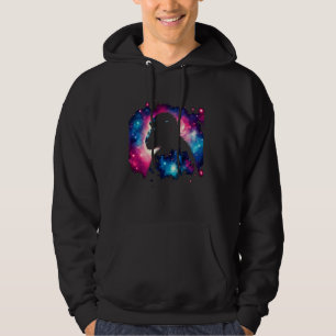 Cool Cosmic Bonobo Monkey Galaxy Graphic Space Art Hoodie