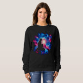 Cool Cosmic Siamang Monkey Galaxy grafische ruimte Trui (Voorkant volledig)