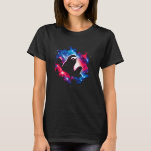 Cool Cosmic Sloth Galaxy Graphic Space Art T-shirt