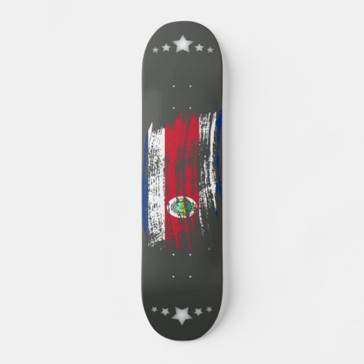 Cool Costa Ricaans vlagontwerp Skateboard (Voorkant)