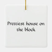 Cool Cottage House Ornament (Achterkant)