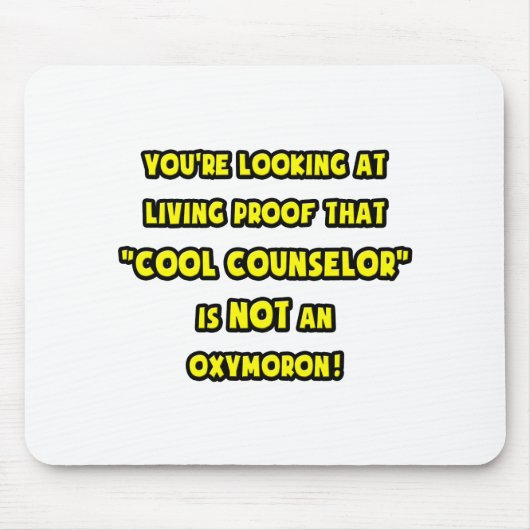Cool Counselor is GEEN Oxymoron Muismat (Voorkant)