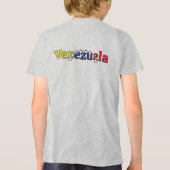 cool country flag customize kid's Venezuelan  Tri-Blend Shirt (Achterkant)