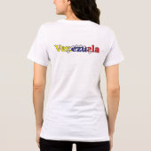 cool country flag customize women's Venezuelan 1 Tri-Blend Shirt (Achterkant)