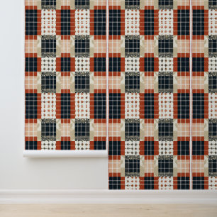 Cool Country plaid tegelpatroon Behang