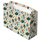 Cool Country Western cowboy betegeld Groot Cadeauzakje (Achterkant Gekanteld)