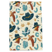 Cool Country Western cowboy getegeld Medium Cadeauzakje (Voorkant)