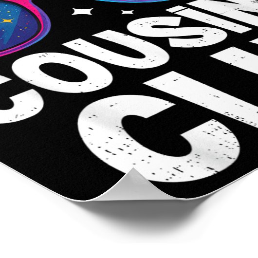 Cool Cousins Club Family Matching Funny Cousin Squ Poster (Hoek)