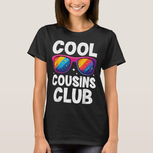 Cool Cousins Club Family Matching Funny Cousin Squ T-shirt (Voorkant)