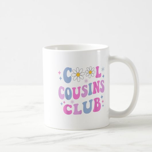 Cool Cousins Club Shirt Boy Girl Cousin Crew Match Koffiemok (Rechts)