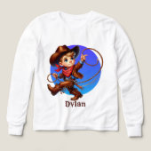 Cool Cowboy houdt van  Tri-Blend Shirten (Voorkant)