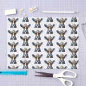 Cool Cowboy Koe Western Humor Ontwerp Tissuepapier (Craft)