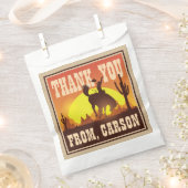 Cool Cowboy Verjaardag Rodeo, Wild West Bedankt Bedankzakje (Geknipt)