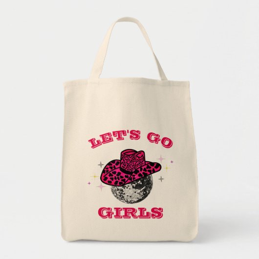 Cool Cowgirl  Bachelorette Party  Gift Tote Bag (Voorkant)