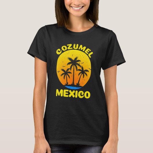 Cool Cozumel For Men Women Cozumel Mexico Beach T-shirt (Voorkant)