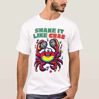 Cool Crab Dance met Maracas - Tropische Vibes T-shirt