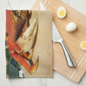 Cool Crab Kitchen Towel! Theedoek (Quarter Fold)