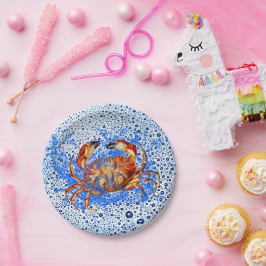 Cool Crab Papieren Bordje (Feest)