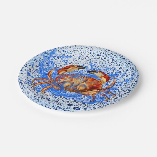 Cool Crab Papieren Bordje (Gekanteld)