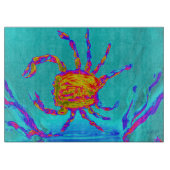 Cool Crab Seaside Art Snijplank (Voorkant)