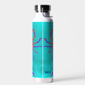 Cool Crab Turquoise Zee Animal Genoemd Waterfles (Links)