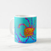 Cool Crab Turquoise Zee Animal Koffiemok (Voorkant links)