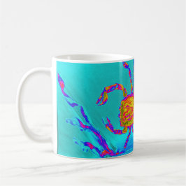Cool Crab Turquoise Zee Animal Koffiemok