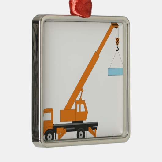 Cool Crane Boy Gift Idee Metalen Ornament (Rechts)