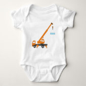 Cool Crane Boy Gift Idee Romper (Voorkant)
