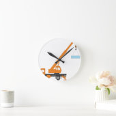 Cool Crane Boy Gift Idee Ronde Klok (Huis)