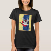 Cool Crane Vogel Kunstwerk Dans Van Crane Japans R T-shirt (Voorkant)
