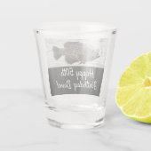 Cool Crappie Vist 50th Birthday Fun Fish Shot Glas (Achterkant)