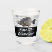 Cool Crappie Vist 50th Birthday Fun Fish Shot Glas (Voorkant)