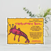 COOL CRAWFISH BOIL Party nodigt uit Kaart (Staand voorkant)