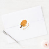 Cool Creamsicle Ronde Sticker (Envelop)