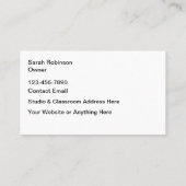 Cool Creative Arts and Crafts thema Visitekaartje (Achterkant)