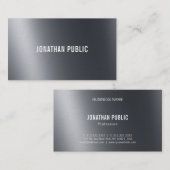 Cool Creative Light and Shadow Black Elegant Plain Visitekaartje (Voorkant / Achterkant)