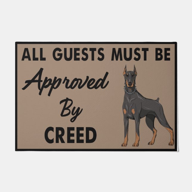 Cool Creed Dog Dooramt, Funny Quotes Rug Deurmat (Voorkant)