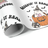 Cool 'Creepin' It Real' in de klas leraar Cadeaupapier (Rol Hoek)