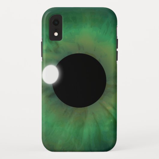Cool Creepy eyePhone Green Eye Iris Oogbal Case-Mate iPhone Case (Achterkant)
