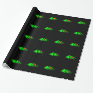 Cool Creepy Halloween Eye of Witch/House-of-Grosch Cadeaupapier