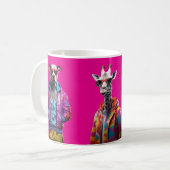 Cool Crew – Colour-Pop Animal Squad Hot Pink Koffiemok (Voorkant links)