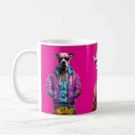 Cool Crew – Colour-Pop Animal Squad Hot Pink Koffiemok